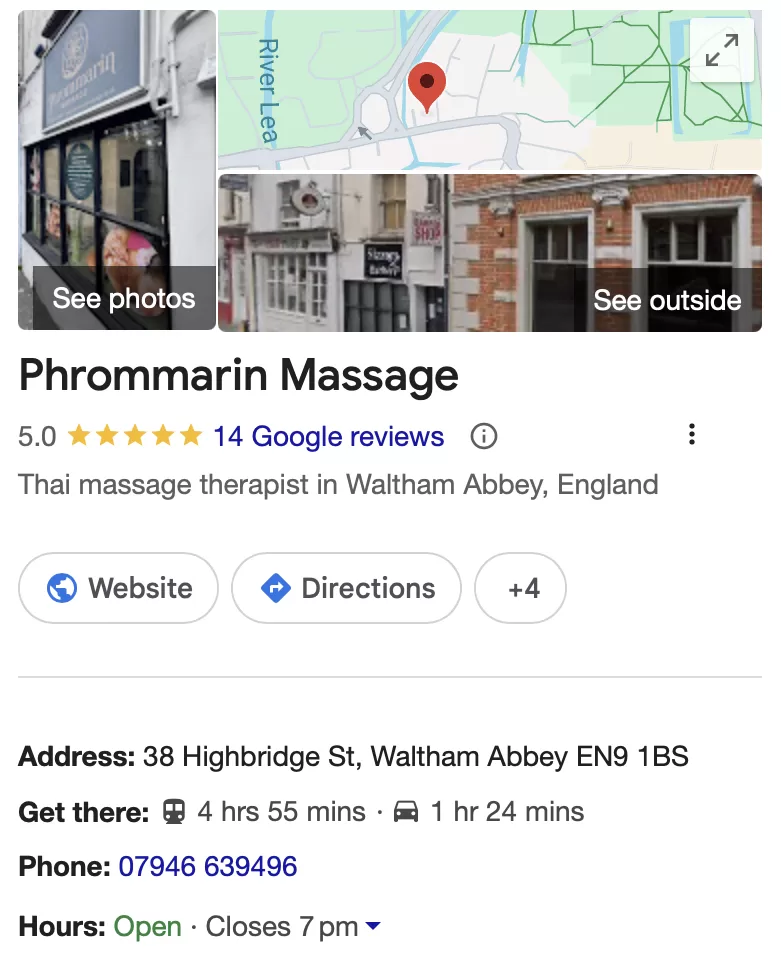Phrommarin Massage GBP