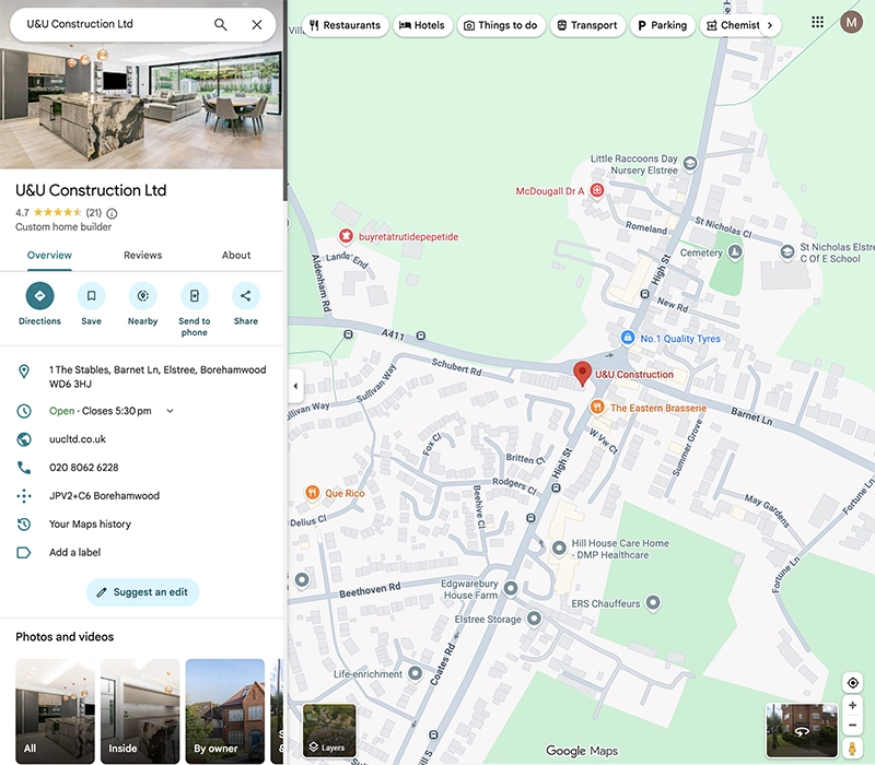 UU-construction-google-maps